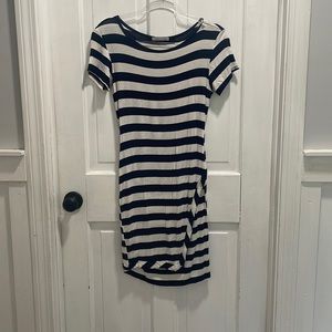 Loveappella short sleeve faux wrap dress